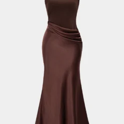 Asymmetrical Sleeveless Maxi Dress