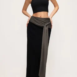 High Waist Tie-Up Skirt