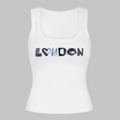 Letter Print Slip Tank Top