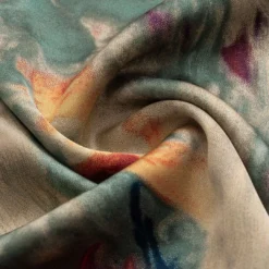 Abstract Tie Dye Print Satin Cowl Neck Tie-Up Cami Top -Women's Clothing Store 2be9871f 9284 4815 ba2c 01e96ddfd518