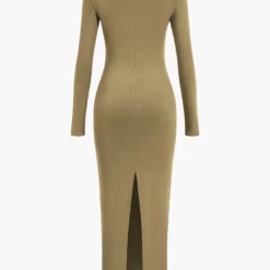 Asymmetrical Neck Slit Maxi Dress -Women's Clothing Store 2c20b11c ac92 4fe2 a4cc ce21962282c9