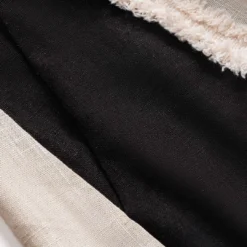 Contrast Linen Asymmetrical Button Patchwork Shorts -Women's Clothing Store 2c3e6bcb 31df 43b9 8b6a 039707865884