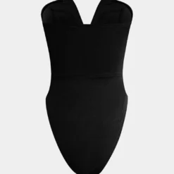 Basic V-neck Strapless Bodysuit -Women's Clothing Store 2cb14552 6fbd 450d b75d 2b2b73edc553