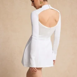 Backless Mini Dress -Women's Clothing Store 2d2e5472 ea27 44c9 851e e01107b7e991