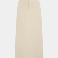 Solid Slit Maxi Skirt
