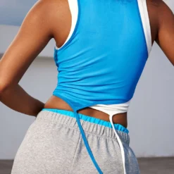 Contrast Asymmetrical Tank Top -Women's Clothing Store 2e8f0cfd 9035 41be 8e55 82e7dce8f19d