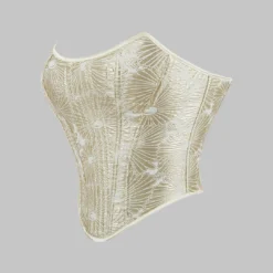 Floral Pattern Tie Back Zipper Corset Tube Top -Women's Clothing Store 30674010 8c22 4d63 a860 abc3435d8312