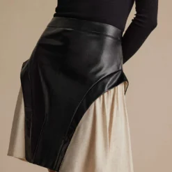 Color Block Patchwork Ruched Zipper Skirt -Women's Clothing Store 3081191b 38fc 42ed 8d4d f9762311b325