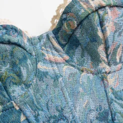 Retro Watercolor Print Jacquard Wrap Tie-Up Tube Top -Women's Clothing Store 30bd9fd7 de8d 4020 8f4e 668eeb90dfbc