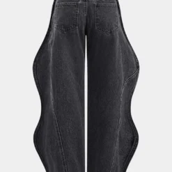 Wave Leg High Waist Barrel Jeans -Women's Clothing Store 30d69362 a856 406c 9109 72455cca0129