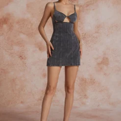 Bustier Cut Out Slip Denim Mini Dress -Women's Clothing Store 342d3cf1 0555 417f a52f d726106a2969