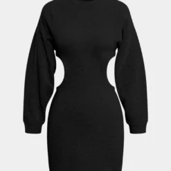 Cut Out Waist Lantern Sleeve Mini Dress -Women's Clothing Store 348f077e efc4 4156 a50a 3ad12892354c