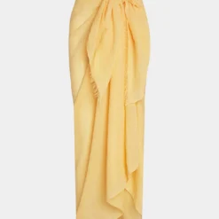 Ruched Tie Front Skirt