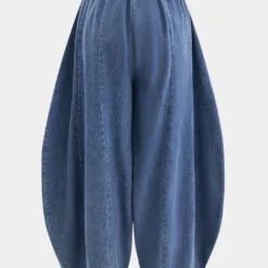 Denim Wide Leg Lantern Jeans -Women's Clothing Store 370969b7 9540 465b ab22 3760fd1b7bd1