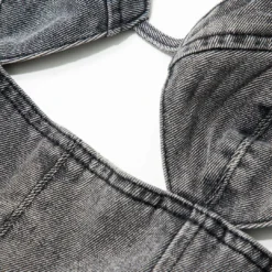 Bustier Cut Out Slip Denim Mini Dress -Women's Clothing Store 371293b2 2ee8 4a24 8e53 cb9f2b26032e