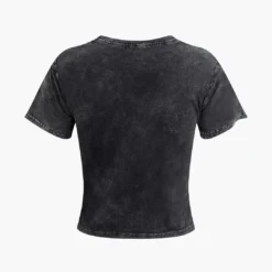 Basic Retro Round Neck T-shirt -Women's Clothing Store 379337c7 6773 4a3a ac74 e7b26691a28d