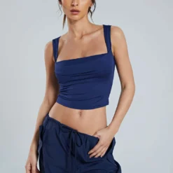 Basic Square Neck Cropped Tank Top -Women's Clothing Store 38272c11 5da6 445b bc7c 343df03270d8