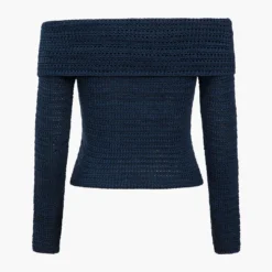 Knitted Button Asymmetrical Long-Sleeve Top -Women's Clothing Store 3841d824 804f 4db4 9221 9f273f4a6ba5