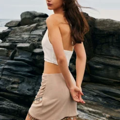 Linen Disc Tassel Skirt -Women's Clothing Store 399356a4 8f71 485f 8e80 a9f8eff9f081