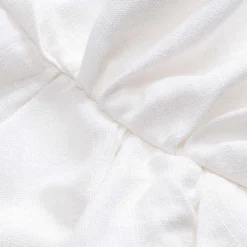 Linen Asymmetrical Ruched Long-Sleeve Shirt -Women's Clothing Store 3a4e2da2 c40e 4a0d 994d af06b5302552