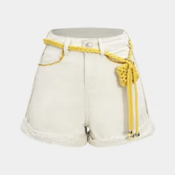 Denim High Waist Belted Wide Leg Shorts -Women's Clothing Store 3b2f744d 527c 446b 93af 4106370e071e