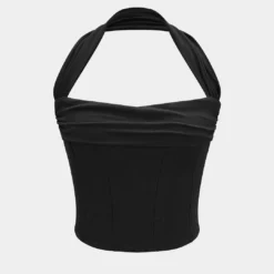 Halter Neck Ruched Top -Women's Clothing Store 3bdd26b3 6a6c 4a96 875c e607b2c2326b