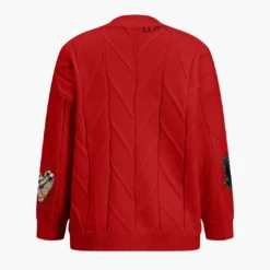 Letter Embroidery Sweater Cardigan -Women's Clothing Store 3c4dabee 72c1 4383 8032 0b806138f608