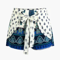 Tropical Print Knot Skort