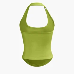 Basic Solid Halter Curved Hem Tank Top -Women's Clothing Store 3e74b4cb d9fb 4986 a22c 8d3b7edf0793
