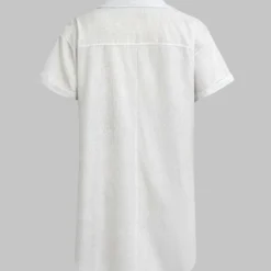 Print Knot Front Cropped Shirt -Women's Clothing Store 40fc3926 d890 40e5 8509 f45ce8db7d11