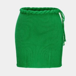 Knit Braided Tie-Up Skirt -Women's Clothing Store 4154f17d db42 4a69 b19c cf3d7fcf92eb
