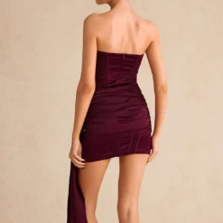 Satin Asymmetrical Sleeveless Mini Dress -Women's Clothing Store 416b2e2f d988 4481 be71 250fde3ede30