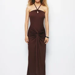 Twist Halter Slit Maxi Dress -Women's Clothing Store 419e865e 0497 44cc 9c19 793e8e462e2a
