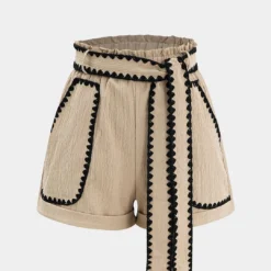 Tie-Up Contrast Shorts