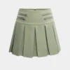 Zipper Detail Ruched Skirt