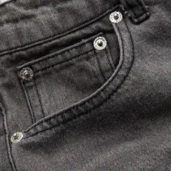 Denim Patchwork Pleated Double Waistband Button Pocket Wide Leg Jeans -Women's Clothing Store 449fea16 0e82 47e9 98b6 f17b634b0f38