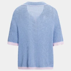 Knit Button Short-Sleeve Top -Women's Clothing Store 44d7b22a d0b9 4e4c b6cb 4fc911bc05be