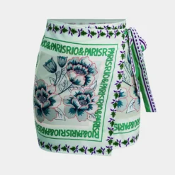 Floral Print Wrap Knot Mini Skirt -Women's Clothing Store 451c2e17 2ff2 4e25 b2fd cf09dbaa9d31