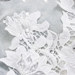 Denim High Waist Lace Patchwork Skirt -Women's Clothing Store 459f529c 8f61 4d57 b1b4 dee99c6e5712