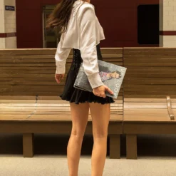 Long Sleeve Cropped Shirt -Women's Clothing Store 45d5a9a3 2428 495a b030 f6242c9d8f9b