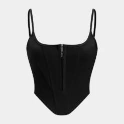 Solid Bustier Corset Tank Top -Women's Clothing Store 45fed16b 790b 4c07 9257 ed4e52ebf90f