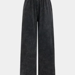 Washed Shirred Waistband Trousers