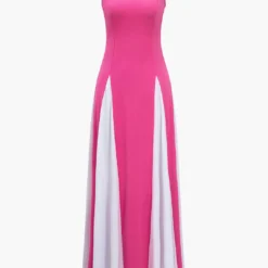 Patchwork Spaghetti Strap Maxi Dress -Women's Clothing Store 46f47840 1867 497b a6f5 2c7babeb2864