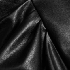 Faux Leather High Waist Side Slit Ruched Skirt -Women's Clothing Store 47019be1 7dd4 4c78 b26d 10b28afdb70f