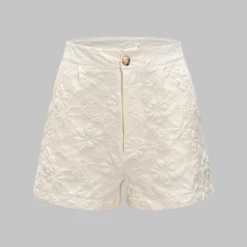 Jacquard High Waist Shorts
