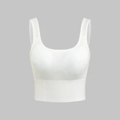 Solid Textured Backless Tank Top