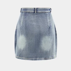 Denim Tie Up Halter And Mini Skirt Set -Women's Clothing Store 485e3918 9e5d 47c7 a7ab 9ba6554d4c89