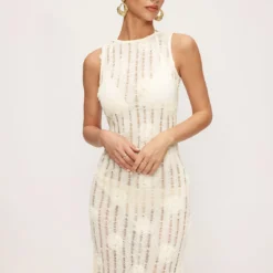 3D Floral Decor Tie-Up Sleeveless Maxi Dress -Women's Clothing Store 48e8ce5f 3660 47a5 94a9 c1a161d5f603