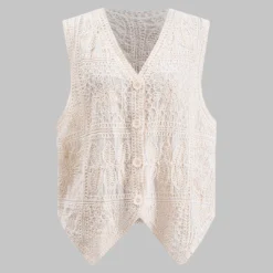 Embroidery Lace Tank Top