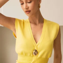 Knit Button Tank Top -Women's Clothing Store 4b2344cd 78f6 4cfc 91ce ca7abd364baf